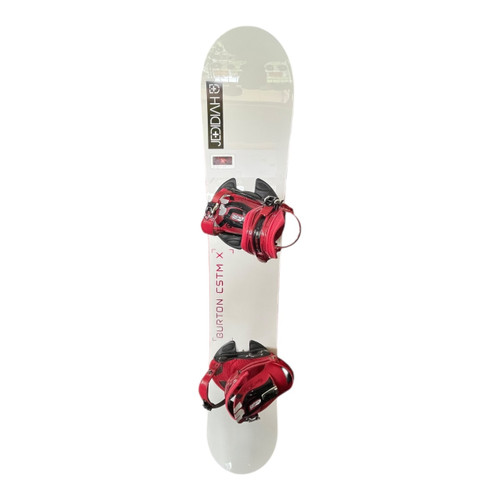 Vist Large View of Product Image Which is Used Burton CUSTOM X Mens Board/Bindings White 158 cm