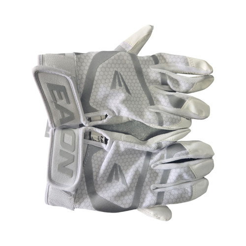 Vist Large View of Product Image Which is Used Easton EASTON BB/SB BATTING GLOVES YTH LG BB/SB Batting Gloves White LG
