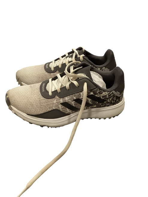 Vist Large View of Product Image Which is Used Adidas Jr Golf Shoes Grey Junior 05
