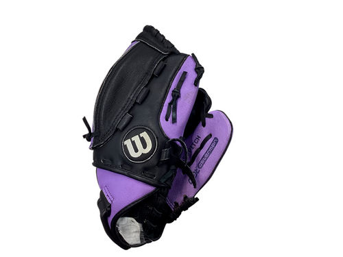 Vist Large View of Product Image Which is Used Wilson A0440FPCT11BR BB/SB Glove RH Throw Purple 11"