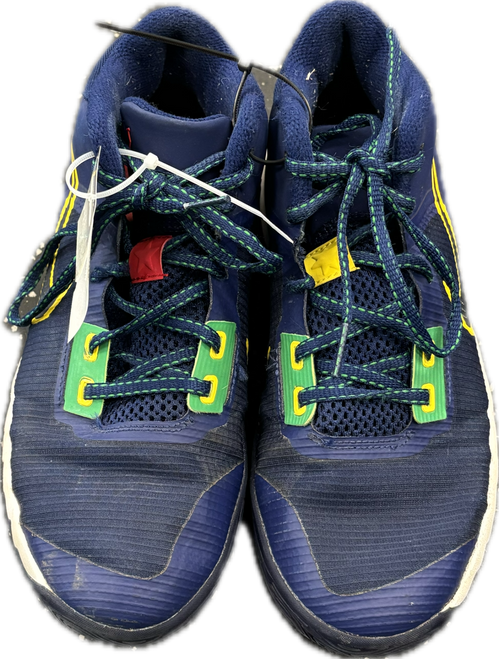 Vist Large View of Product Image Which is Used Nike Basketball Shoes Y Navy Blue Junior 05.5