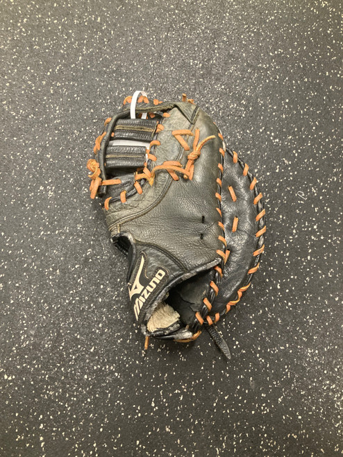 Vist Large View of Product Image Which is Used Mizuno MVP YOUTH 1B MITT BB/SB First Base RH Throw Black 12"