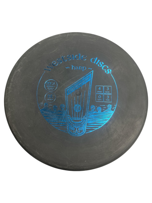 Vist Large View of Product Image Which is Used Westside HARP Disc Golf Putter Grey