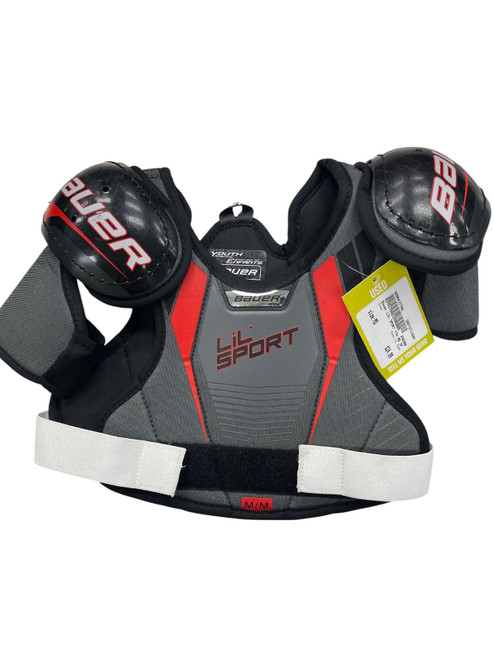 Vist Large View of Product Image Which is Used Bauer LIL SPORT Youth Shoulder Pads MD