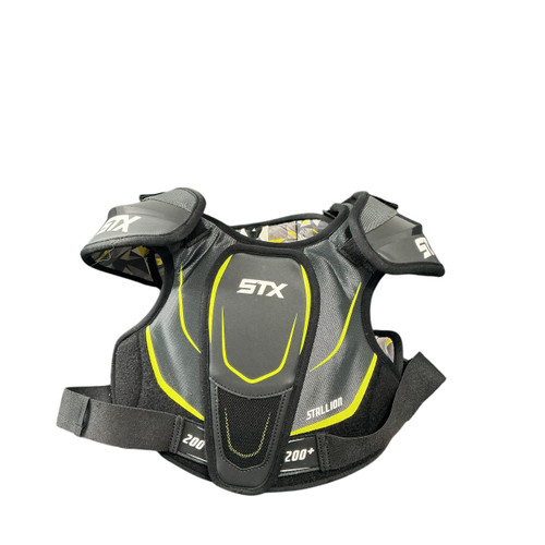 Vist Large View of Product Image Which is Used STX JR MD STX STALLION 200+ SHOULDERS Lacrosse Shoulder Pads Black MD
