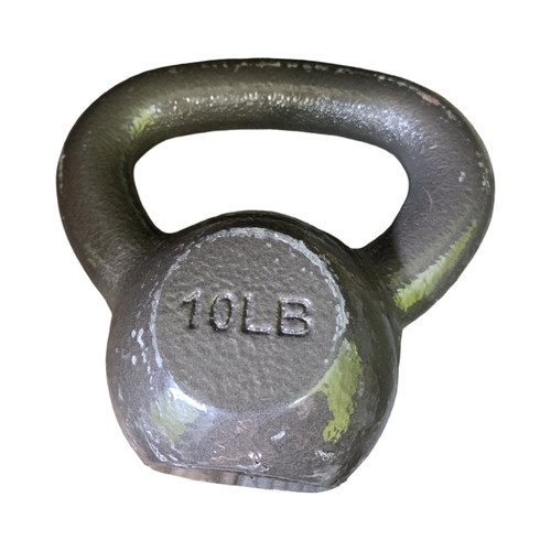 Vist Large View of Product Image Which is Used 10LB KETTLEBELL Kettle Dumbbell (Each) Black 10 lb