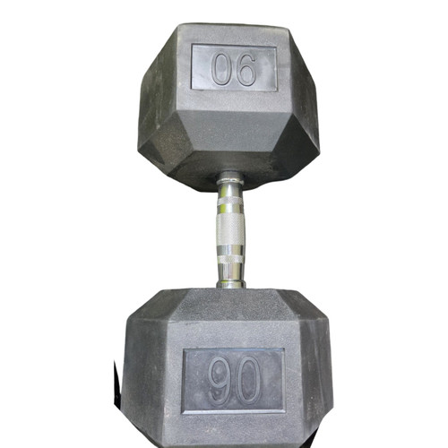 Vist Large View of Product Image Which is Used 90 LB HEX DUMBBELL Hex Dumbbell (Each) 90 lb