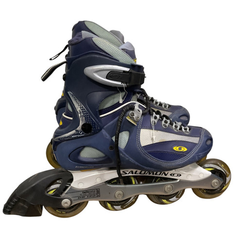 Vist Large View of Product Image Which is Used Salomon INLINE 6.5 Senior Rec Fitness Skates Navy Blue Senior 6.5