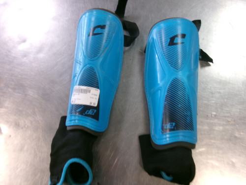 Vist Large View of Product Image Which is Used Champro D2 Soccer Shin Guards Adult Royal Blue LG