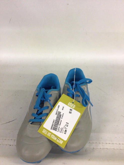 Vist Large View of Product Image Which is Used Lotto Soccer Cleats Grey Youth 13.0