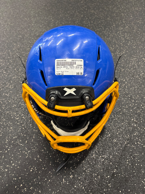 Vist Large View of Product Image Which is Used Xenith EPIC+ YOUTH 2018 FB Helmet Royal Blue LG