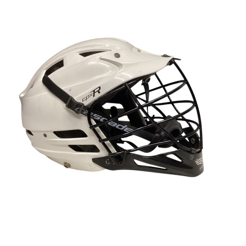 Vist Large View of Product Image Which is Used Cascade CPX-R Lacrosse Helmet White One Size