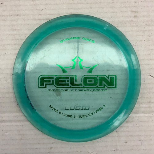 Vist Large View of Product Image Which is Used Dynamic Discs LUCID FELON Disc Golf Driver Royal Blue 174g