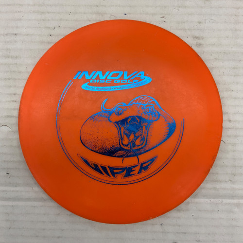 Vist Large View of Product Image Which is Used Innova DX VIPER 146G Disc Golf Mid Range Orange