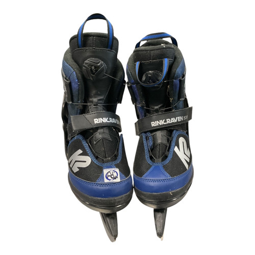 Vist Large View of Product Image Which is Used K2 RINKRAVEN BOA ADJ 4-8 Mens Softboot Skate Black Adjustable