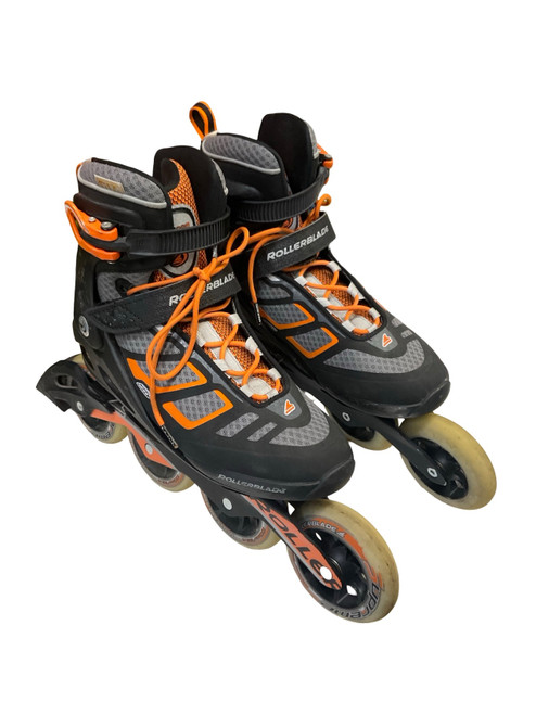 Vist Large View of Product Image Which is Used Rollerblade MACROBLADE 100 Senior Rec Fitness Skates Black Senior 9