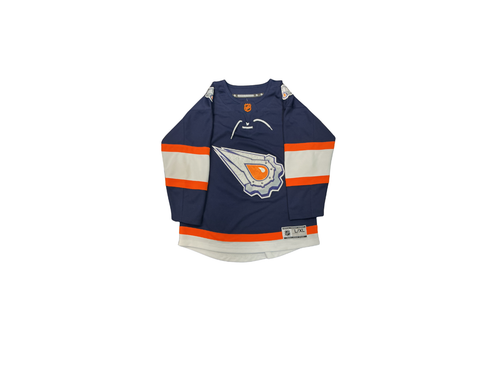 Vist Large View of Product Image Which is Used EDMONTON OILERS JERSEY L.S. Spirit Y LG