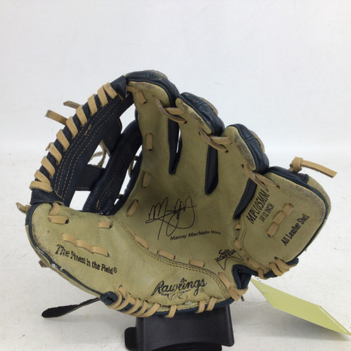 Vist Large View of Product Image Which is Used Rawlings SURE CATCH 10.5 IN RHT BB GLOVE BB/SB Glove RH Throw Navy Blue 10 1/2"