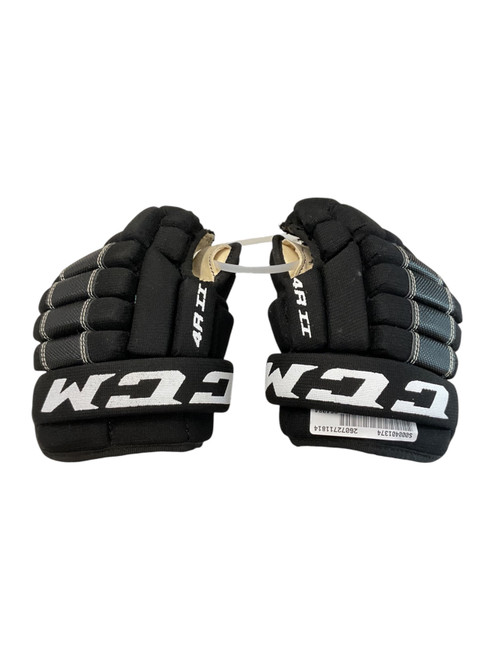 Vist Large View of Product Image Which is Used CCM 4R II 8 HG Youth Gloves Black 8"