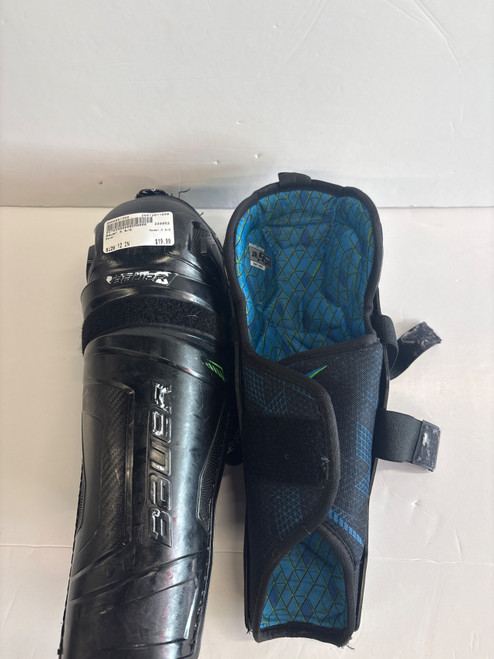 Vist Large View of Product Image Which is Used Bauer X S/G Junior Shin Guards None 12"
