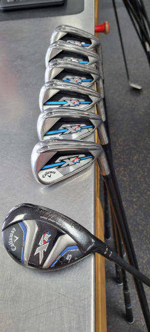 Vist Large View of Product Image Which is Used Callaway XR 5 HYB 6-PW AW Mens Iron Set RH 5I-GW/AW