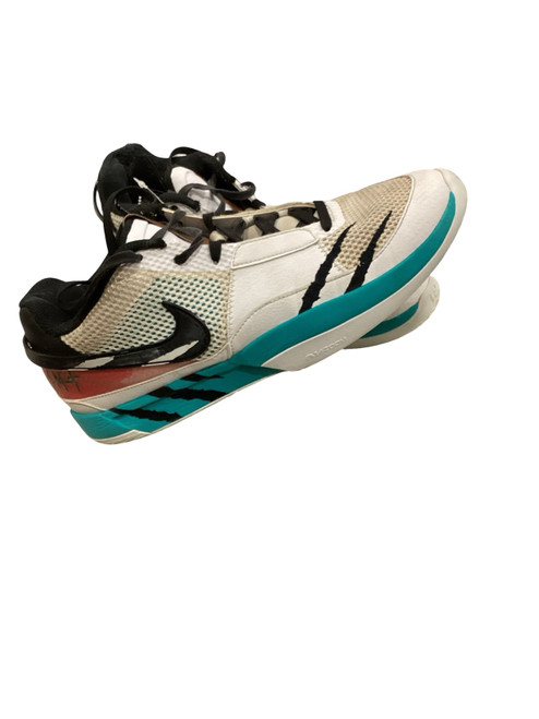 Vist Large View of Product Image Which is Used Nike Basketball Shoes M Carolina Blue And White Senior 11