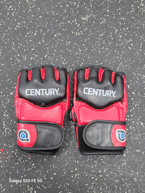 Vist Large View of Product Image Which is Used Century Martial Arts Gloves Black And Red Senior