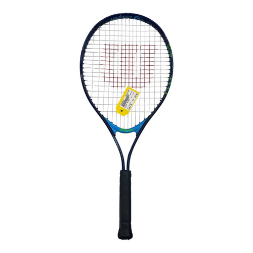 Vist Large View of Product Image Which is Used Wilson US OPEN Adult Tennis Racquet Navy Blue 4"