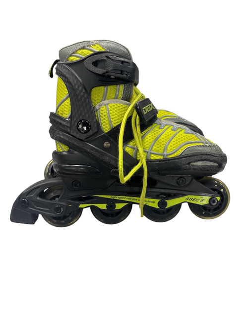 Vist Large View of Product Image Which is Used DBX DBX INLINE SKATES Junior Rec Fitness Skates Yellow Adjustable