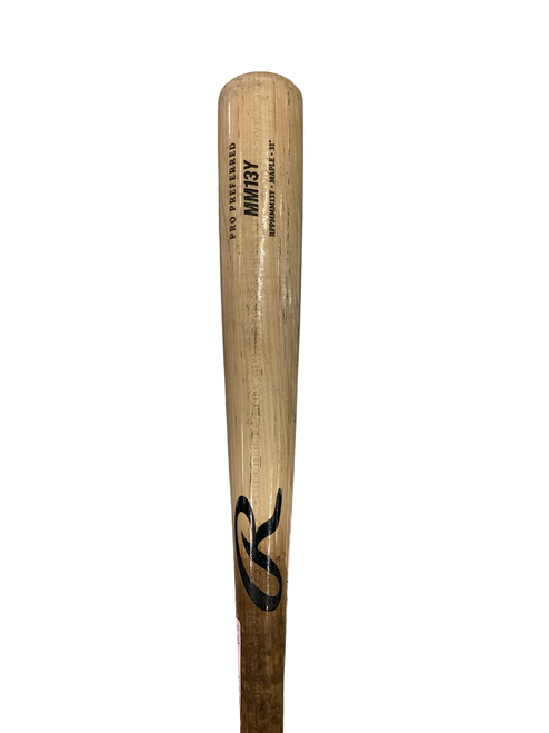 Vist Large View of Product Image Which is Used Rawlings PRO PREFERRED MM13Y BB/SB Wood Bat 31"