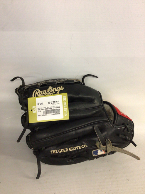 Vist Large View of Product Image Which is Used Rawlings PROS1000-GC45 GERRIT COLE PP BB/SB Glove RH Throw Black 12 1/4"