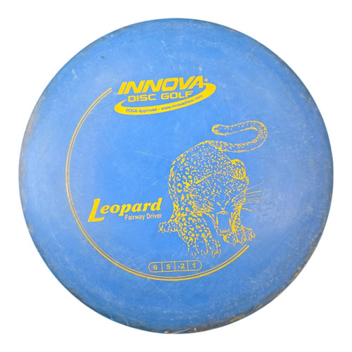 Vist Large View of Product Image Which is Used Innova DX LEOPARD Disc Golf Driver Royal Blue 170g