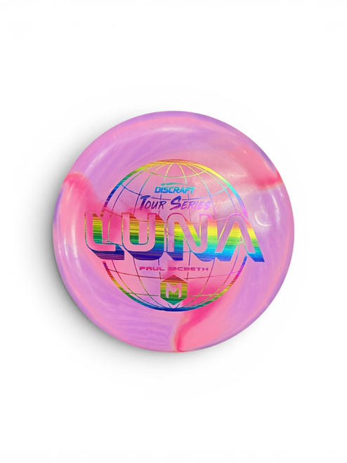 Vist Large View of Product Image Which is Used Discraft TOUR SERIES LUNA PAUL MCBETH Disc Golf Putter Pink