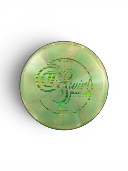 Vist Large View of Product Image Which is Used Discraft SWIRL LIMITED EDITION Disc Golf Mid Range Green