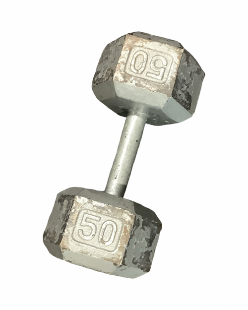 Vist Large View of Product Image Which is Used Hex Dumbbell (Each) 50 lb