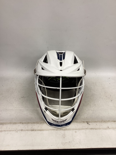 Vist Large View of Product Image Which is Used Cascade XRS PRO Lacrosse Helmet White One Size
