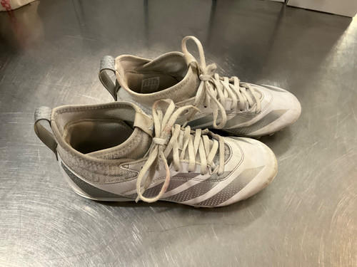 Vist Large View of Product Image Which is Used Adidas Adult FB Cleats White Senior 6.5