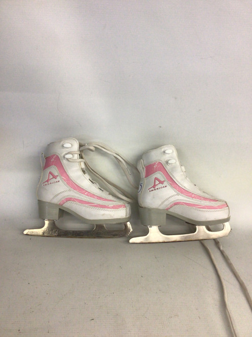 Vist Large View of Product Image Which is Used American Athletic ICE SKATES Girls Softboot Skate Pink Junior 01