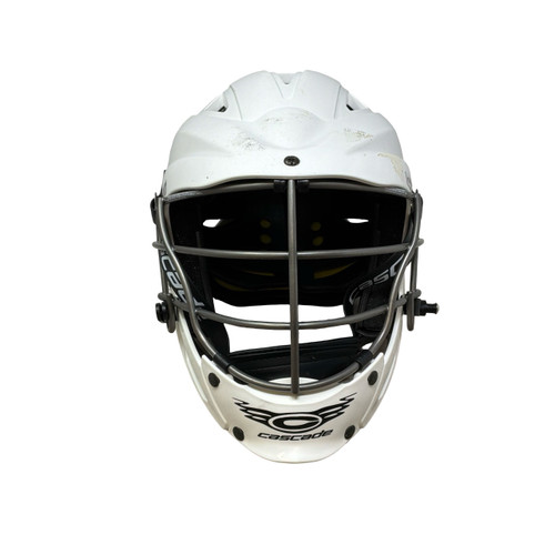 Vist Large View of Product Image Which is Used Cascade CS-R Lacrosse Helmet White One Size