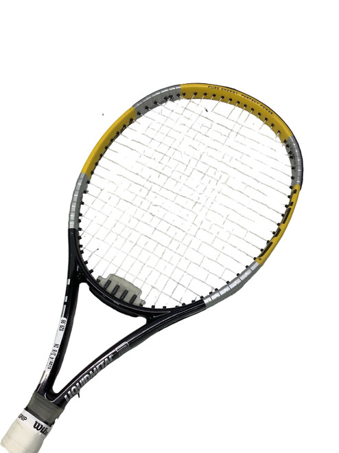 Vist Large View of Product Image Which is Used Head LIQUID METAL 2 Adult Tennis Racquet Black 4 3/8"