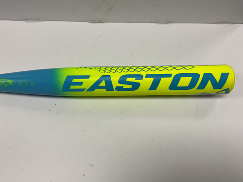 Vist Large View of Product Image Which is Used Easton FP16DC BB/SB Fastpitch Bat Royal Blue And Yellow 32"