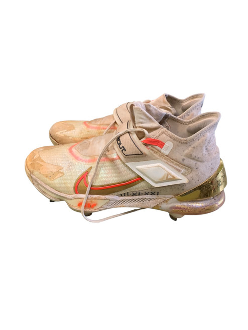 Vist Large View of Product Image Which is Used Nike TROUT BB/SB Cleats White Senior 13