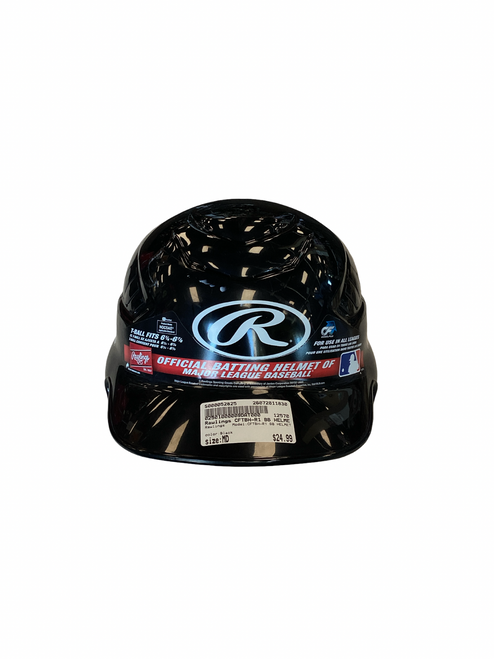 Vist Large View of Product Image Which is Used Rawlings CFTBH-R1 BB HELMET Batting Helmet No Mask Black MD