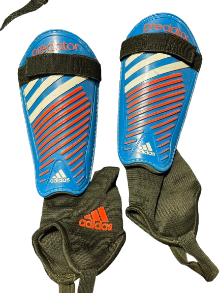 Vist Large View of Product Image Which is Used Adidas PREDETOR SHIN GAURDS Soccer Shin Guards Adult Royal Blue MD