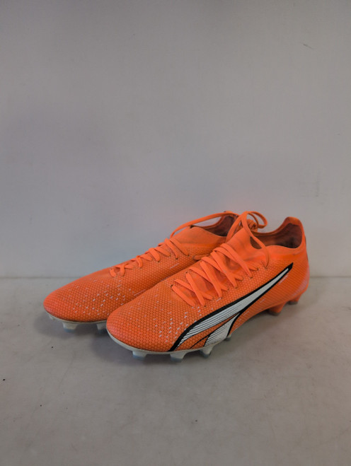 Vist Large View of Product Image Which is Used Puma Soccer Cleats Orange Junior 05.5