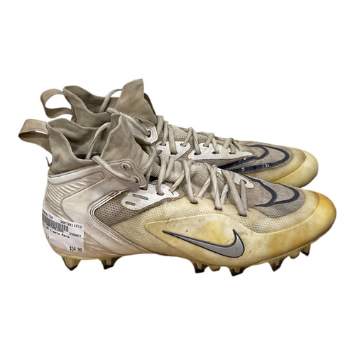 Vist Large View of Product Image Which is Used Nike LAX Cleats Mens White Senior 8