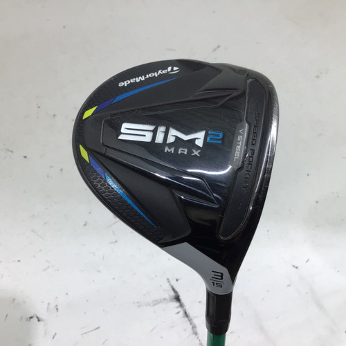 Vist Large View of Product Image Which is Used Taylormade SIM 2 MAX 15 DEG RH 3 WOOD S FLEX Mens Fairway Wood RH 3 Wood