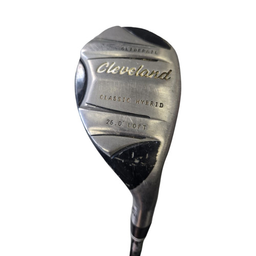 Vist Large View of Product Image Which is Used Cleveland CLASSIC GLIDERAIL H5 HYBRID REG GRAPH Mens Hybrid Club RH 5 Hybrid