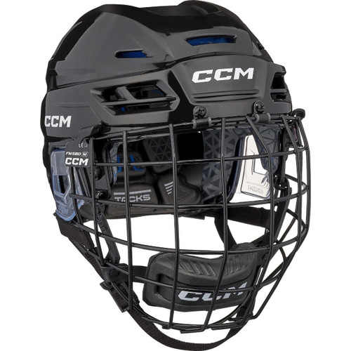Vist Large View of Product Image Which is CCM Tacks 310 Combo Hockey Helmet, Black