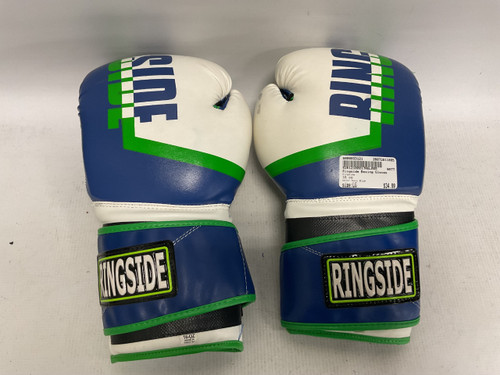 Vist Large View of Product Image Which is Used Ringside Boxing Gloves Navy Blue LG